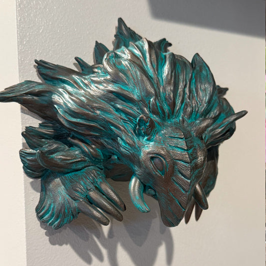 Faux Bronze Baku Wall Art Head