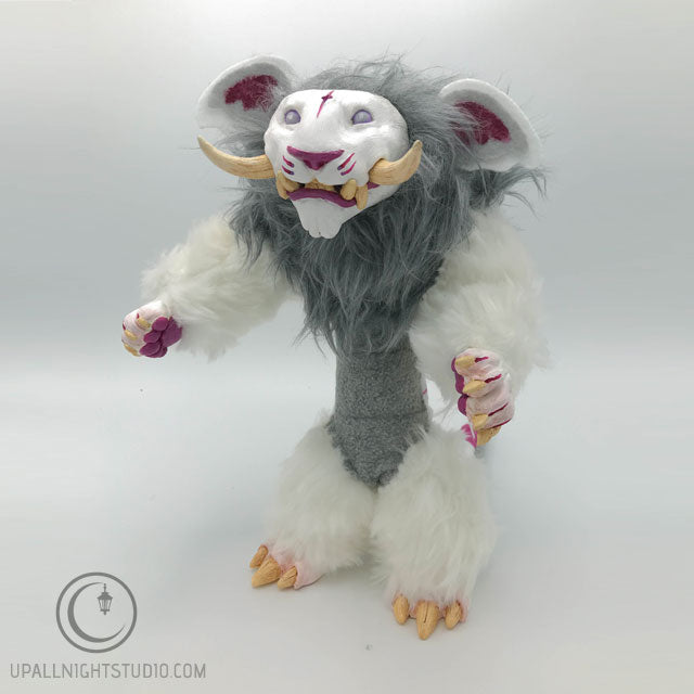 Handmade White Yali Art Doll
