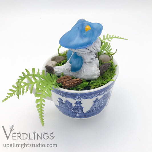 Dishware Terrarium - Shroomling (Blue)